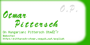 otmar pittersch business card